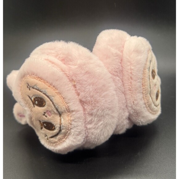 Pink Faux Fur Fluffy Plush Labubu Kids Earmuffs - Picture 3 of 5